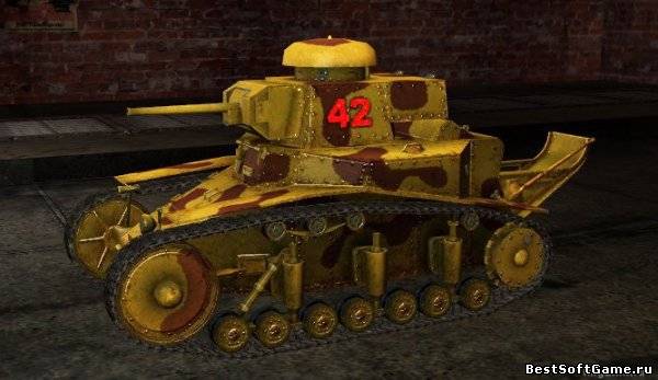 Пятнистая шкурка для первого советского танка МС-1