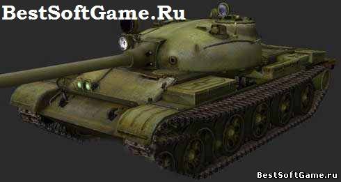 Зеленая шкурка для танка Т-62А