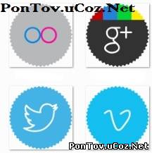 Набор иконок социальных сетей для uCoz / Minimalist_social_Icons