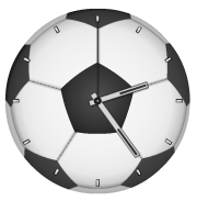 Футбольные часы (Футбольный мяч) для сайта uCoz